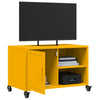 TV-taso sinapinkeltainen 68x39x43,5 cm kylmävalssattu teräs