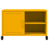 TV-taso sinapinkeltainen 68x39x43,5 cm kylmävalssattu teräs