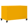 TV-taso sinapinkeltainen 68x39x43,5 cm kylmävalssattu teräs