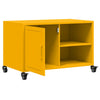 TV-taso sinapinkeltainen 68x39x43,5 cm kylmävalssattu teräs
