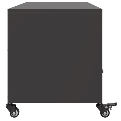 TV-taso musta 100,5x39x43,5 cm kylmävalssattu teräs