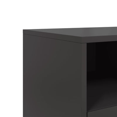TV-taso musta 100,5x39x43,5 cm kylmävalssattu teräs