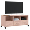 TV-taso pinkki 100,5x39x43,5 cm kylmävalssattu teräs