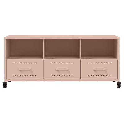 TV-taso pinkki 100,5x39x43,5 cm kylmävalssattu teräs