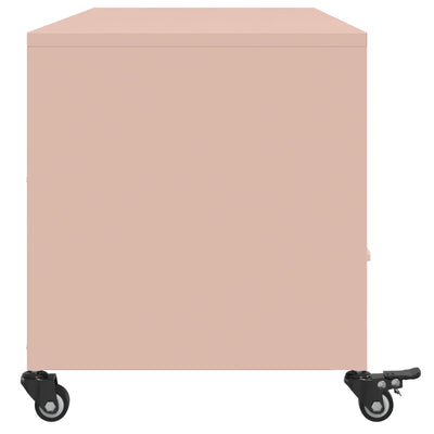 TV-taso pinkki 100,5x39x43,5 cm kylmävalssattu teräs