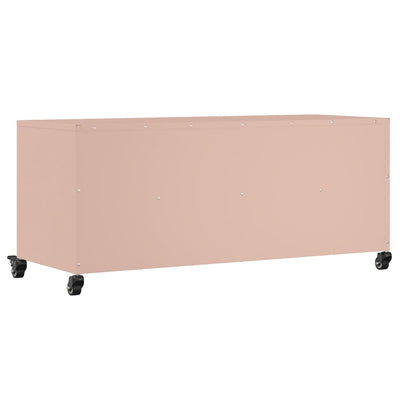 TV-taso pinkki 100,5x39x43,5 cm kylmävalssattu teräs