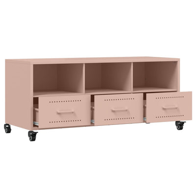 TV-taso pinkki 100,5x39x43,5 cm kylmävalssattu teräs