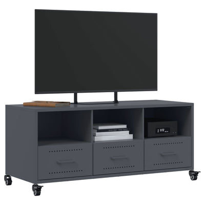 TV-taso antrasiitti 100,5x39x43,5 cm kylmävalssattu teräs