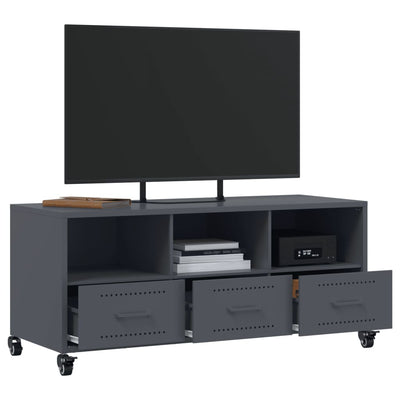 TV-taso antrasiitti 100,5x39x43,5 cm kylmävalssattu teräs