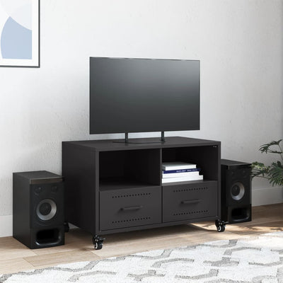 TV-taso musta 68x39x43,5 cm kylmävalssattu teräs