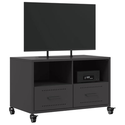 TV-taso musta 68x39x43,5 cm kylmävalssattu teräs