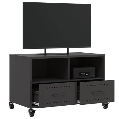 TV-taso musta 68x39x43,5 cm kylmävalssattu teräs