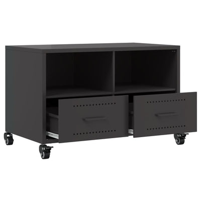TV-taso musta 68x39x43,5 cm kylmävalssattu teräs