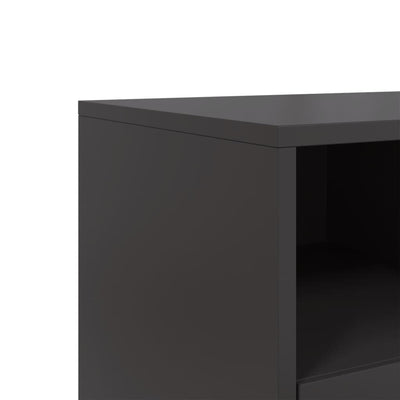 TV-taso musta 68x39x43,5 cm kylmävalssattu teräs