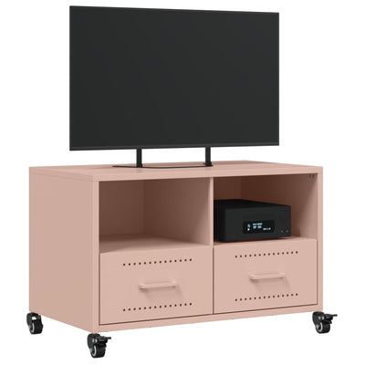 TV-taso pinkki 68x39x43,5 cm kylmävalssattu teräs