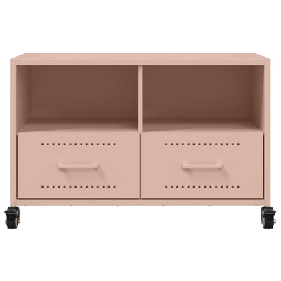 TV-taso pinkki 68x39x43,5 cm kylmävalssattu teräs