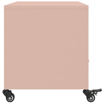 TV-taso pinkki 68x39x43,5 cm kylmävalssattu teräs