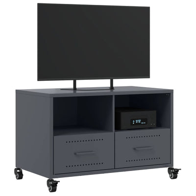 TV-taso antrasiitti 68x39x43,5 cm kylmävalssattu teräs