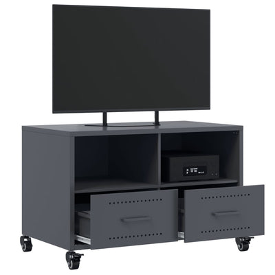 TV-taso antrasiitti 68x39x43,5 cm kylmävalssattu teräs
