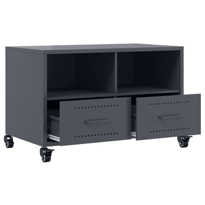 TV-taso antrasiitti 68x39x43,5 cm kylmävalssattu teräs