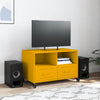 TV-taso sinapinkeltainen 68x39x43,5 cm kylmävalssattu teräs
