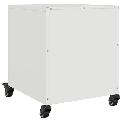 Valkoinen yöpöydät Sarghi 36x39x43,5cm (2 kpl, teräs)