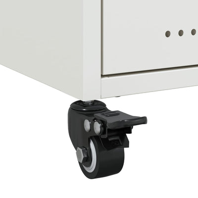 Valkoinen yöpöydät Sarghi 36x39x43,5cm (2 kpl, teräs)