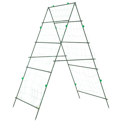 Puutarhasäleikkö köynnöskasveille A-runko 99x90x175,5 cm teräs