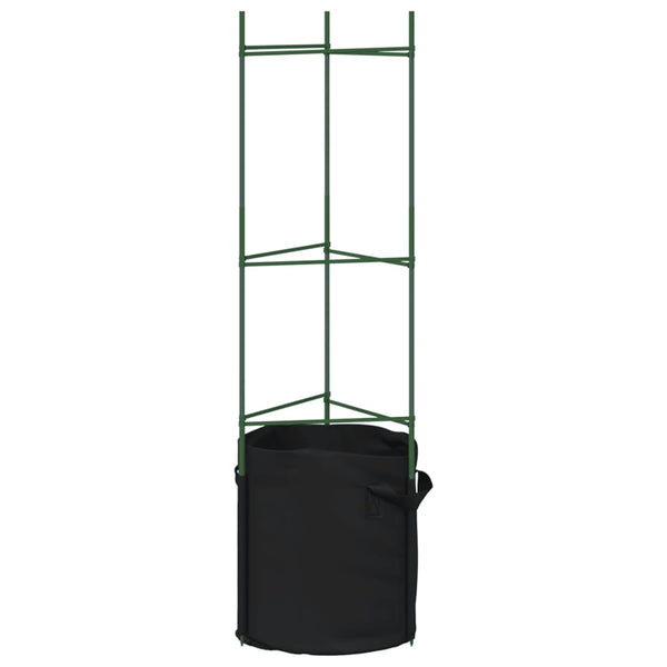 Tomaattihäkki kasvipussilla Dunarica 116cm (2 kpl teräs ja pp)