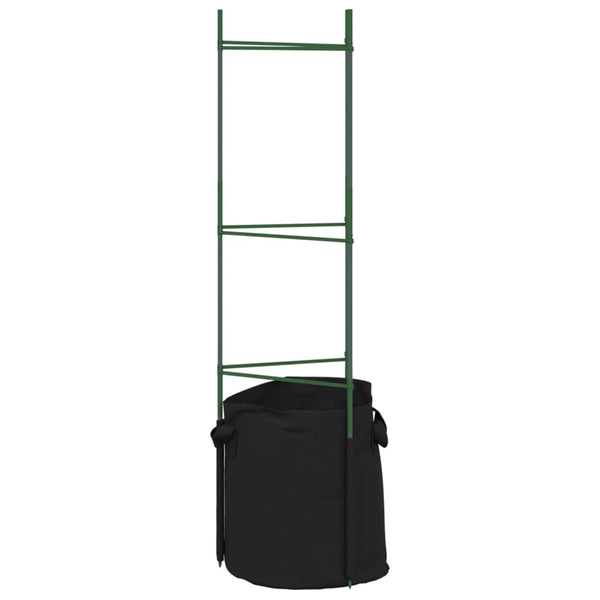 Tomaattihäkki kasvipussilla Dunarica 116cm (2 kpl teräs ja pp)