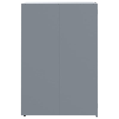 Roskalaatikon säilytystila yhdelle harmaa 69x79x117 cm teräs