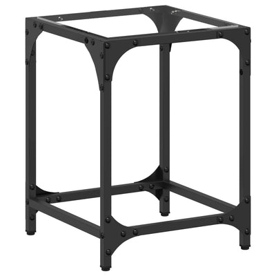 Läpinäkyvä sohvapöytä Gaftan 30x30x40cm (lasinen pöytälevy teräs)