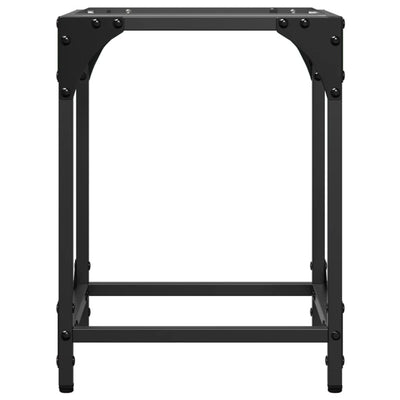 Läpinäkyvä sohvapöytä Gaftan 30x30x40cm (lasinen pöytälevy teräs)