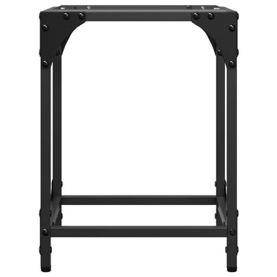 Läpinäkyvä sohvapöytä Gaftan 30x30x40cm (lasinen pöytälevy teräs)