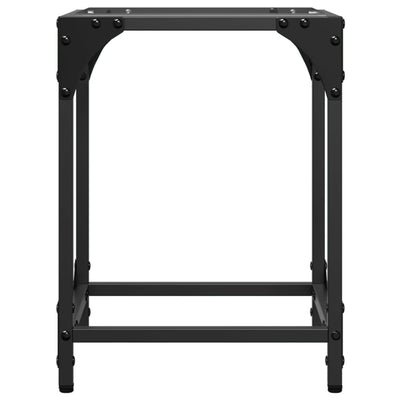 Läpinäkyvä sohvapöydät Gaftan 30x30x40cm (2 kpl, lasi pöytälevy, teräs)