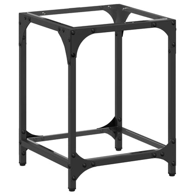 Läpinäkyvä sohvapöytä Meaghan 30x30x40cm (lasinen pöytälevy teräs)