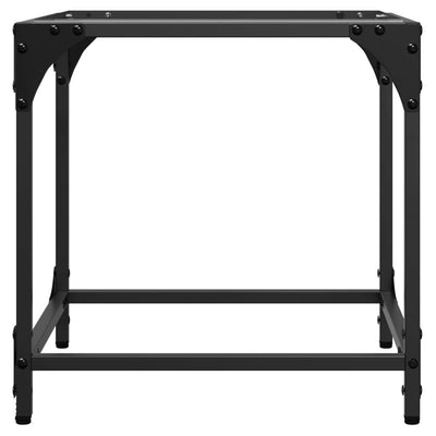 Läpinäkyvä sohvapöydät Gaftan 40x40x40cm (2 kpl, lasi pöytälevy, teräs)