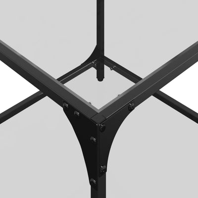 Läpinäkyvä sohvapöydät Meaghan 50x50x40cm (2 kpl pöytälevy teräs)