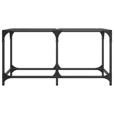 Läpinäkyvä sohvapöytä Gorcea 78,5x40x40cm (lasinen pöytälevy teräs)