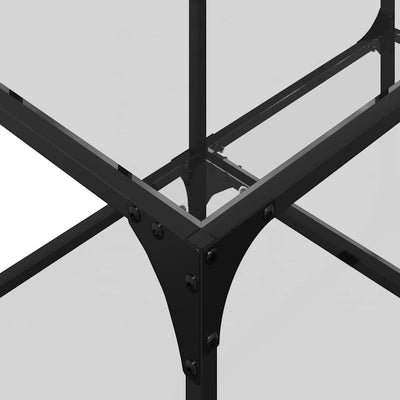 Läpinäkyvä sohvapöytä Carosela 78,5x40x40cm (lasinen pöytälevy teräs)