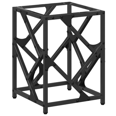 Läpinäkyvä sohvapöytä Babescu 30x30x41cm (lasinen pöytälevy teräs)