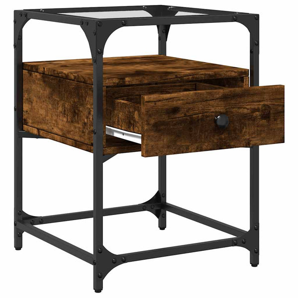 Savutammi yöpöydät Karie 40x40x55cm (2 kpl, puinen)