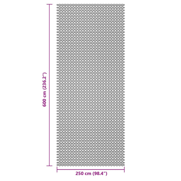 Telttamatto antrasiitti 6x2,5 m
