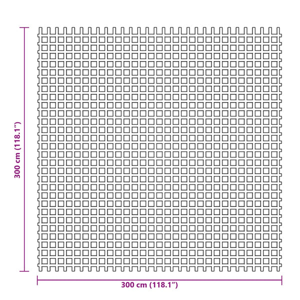 Telttamatto antrasiitti 3x3 m
