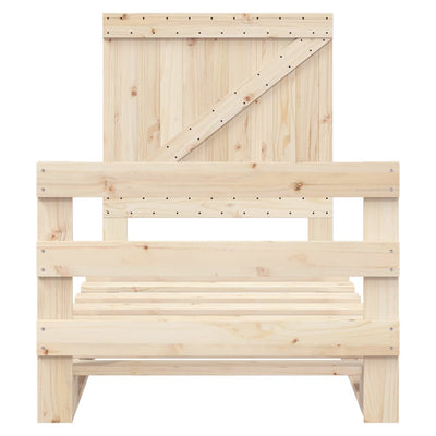 Sängynrunko sängynpäädyllä Busu 90x200cm (mänty)