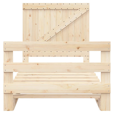 Sängynrunko sängynpäädyllä Busu 100x200cm (mänty)