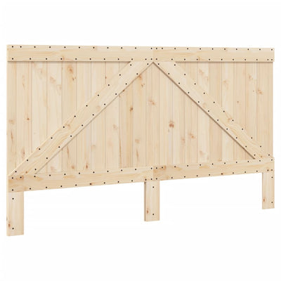 Harmaa sängynrunko päädyllä Busu 200x200cm (mänty)