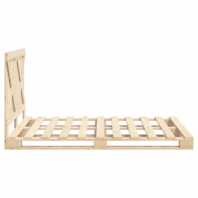 Sängynrunko päätylevyllä Busu 140x200cm (mänty)