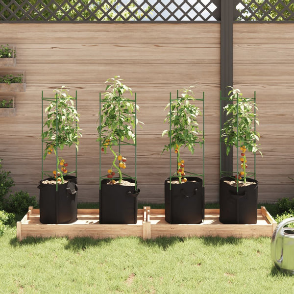 Tomaattihäkki kasvipussilla Dunarica 116cm (4 kpl teräs ja pp)