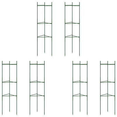 Tomaattihäkki 6 kpl 116 cm teräs ja PP